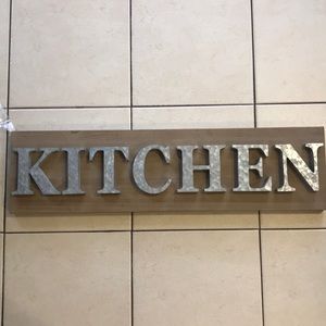 Rustic farmhouse kitchen sign